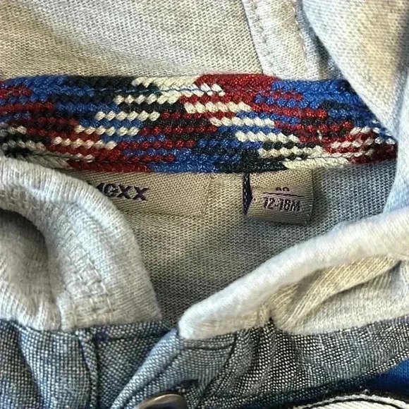 Mexx - long sleeve pullover hooded t-shirt. Size 12-18 months - Picture 3 of 6